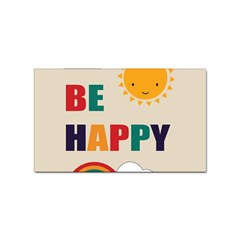 Be Happy Sticker (rectangle) by Kathrinlegg