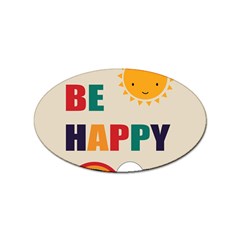 Be Happy Sticker 100 Pack (oval) by Kathrinlegg