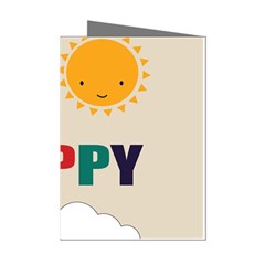 Be Happy Mini Greeting Card (8 Pack) by Kathrinlegg