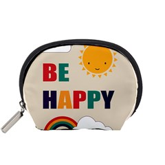 Be Happy Accessory Pouch (small) by Kathrinlegg