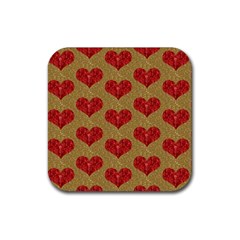 Sparkle Heart  Drink Coaster (square)