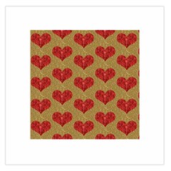 Sparkle Heart  Large Satin Scarf (square) by Kathrinlegg