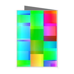 Colorful Gradient Shapes Mini Greeting Cards (pkg Of 8) by LalyLauraFLM