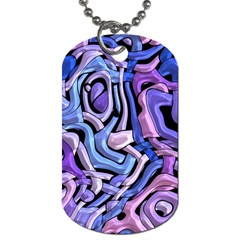 Metallic Weave Dog Tag (one Side) by LalyLauraFLM