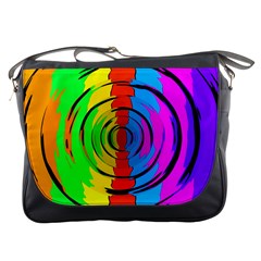 Rainbow Test Pattern Messenger Bag by StuffOrSomething