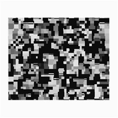 Background Noise In Black & White Glasses Cloth (small) by StuffOrSomething