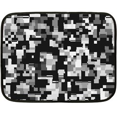 Background Noise In Black & White Mini Fleece Blanket (two Sided) by StuffOrSomething