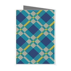 Squares And Stripes Pattern Mini Greeting Cards (pkg Of 8) by LalyLauraFLM