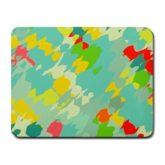 Smudged shapes Small Mousepad