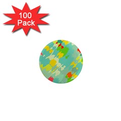 Smudged shapes 1  Mini Magnet (100 pack) 