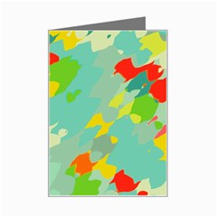 Smudged shapes Mini Greeting Card