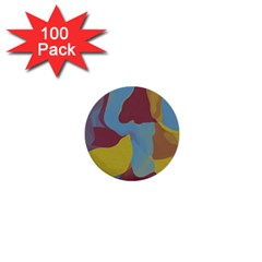 Watercolors 1  Mini Button (100 Pack)  by LalyLauraFLM