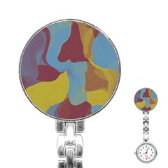 Watercolors Stainless Steel Nurses Watch