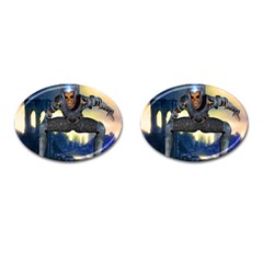 Wasteland Cufflinks (oval) by icarusismartdesigns