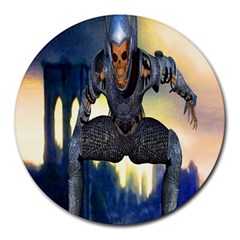 Wasteland 8  Mouse Pad (round) by icarusismartdesigns