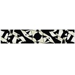 Black and White Print Flano Scarf (Large) Back