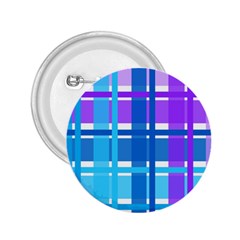 Blue & Purple Gingham Plaid 2 25  Button by StuffOrSomething