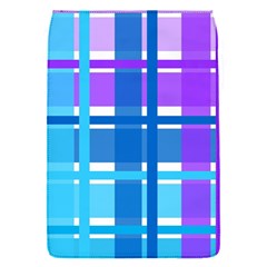 Blue & Purple Gingham Plaid Removable Flap Cover (small) by StuffOrSomething