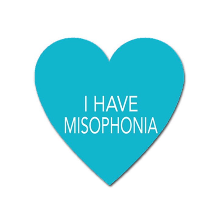 Misophonia Awareness Magnet (Heart)