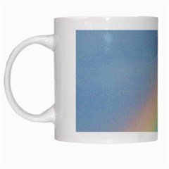 Rainbow White Coffee Mug by yoursparklingshop