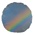 Rainbow Large 18  Premium Round Cushion  Back