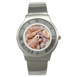 Sea Shells Stainless Steel Watch (Slim) Front