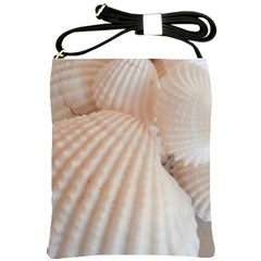 Sunny White Seashells Shoulder Sling Bag by yoursparklingshop