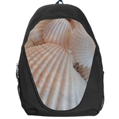 Sunny White Seashells Backpack Bag by yoursparklingshop