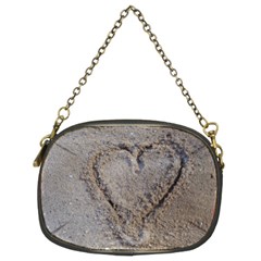 Heart In The Sand Chain Purse (two Sided)  by yoursparklingshop