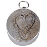 Heart in the sand Silver Compass Front