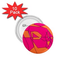 Red Orange 5000 1 75  Button (10 Pack) by yoursparklingshop