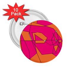 Red Orange 5000 2 25  Button (10 Pack) by yoursparklingshop