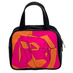 Red Orange 5000 Classic Handbag (two Sides) by yoursparklingshop