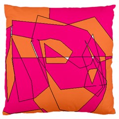 Red Orange 5000 Large Cushion Case (single Sided)  by yoursparklingshop