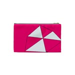 Pink White Art Kids 7000 Cosmetic Bag (Small) Back