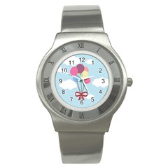 Balloons Stainless Steel Watch (slim) by Kathrinlegg