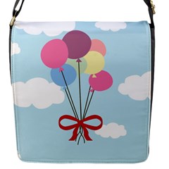 Balloons Flap Closure Messenger Bag (small) by Kathrinlegg