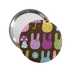 Bunny  Handbag Mirror (2 25 ) by Kathrinlegg
