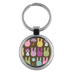 Bunny  Key Chain (round) by Kathrinlegg