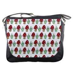 Mushrooms Messenger Bag by Kathrinlegg