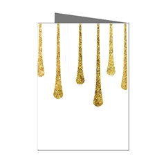 Gold Glitter Paint Mini Greeting Card (8 Pack) by Kathrinlegg