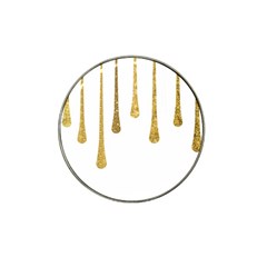 Gold Glitter Paint Golf Ball Marker (for Hat Clip) by Kathrinlegg