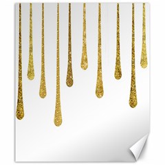 Gold Glitter Paint Canvas 20  X 24  (unframed) by Kathrinlegg