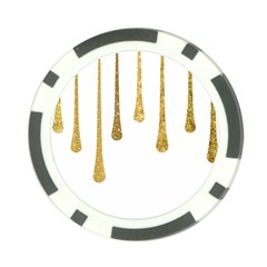 Gold Glitter Paint Poker Chip (10 Pack)