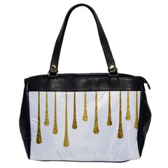 Gold Glitter Paint Oversize Office Handbag (one Side) by Kathrinlegg