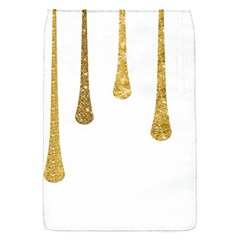 Gold Glitter Paint Removable Flap Cover (small) by Kathrinlegg