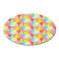 Triangle Pattern Magnet (oval) by Kathrinlegg