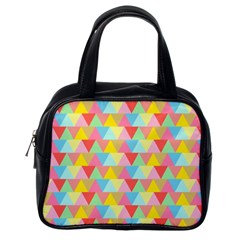 Triangle Pattern Classic Handbag (one Side) by Kathrinlegg