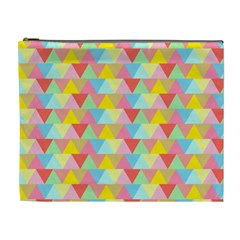 Triangle Pattern Cosmetic Bag (xl) by Kathrinlegg