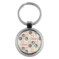 Love Birds Key Chain (round)